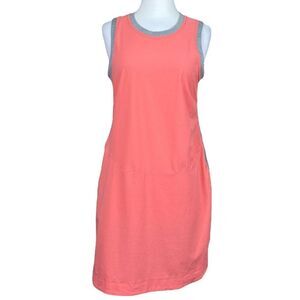 Title Nine Tank Dress Peach and Gray Size Medium